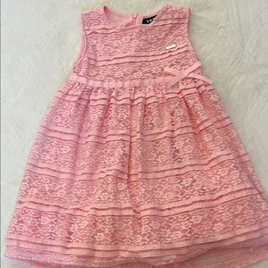 DKNY Pink Lace A-Line Party Dress for Girls